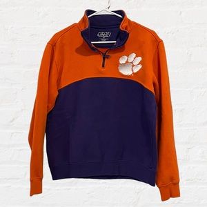 E5 Clemson Tigers 1/4 Zip‎ Pullover Sweatshirt Men’s Sz Medium